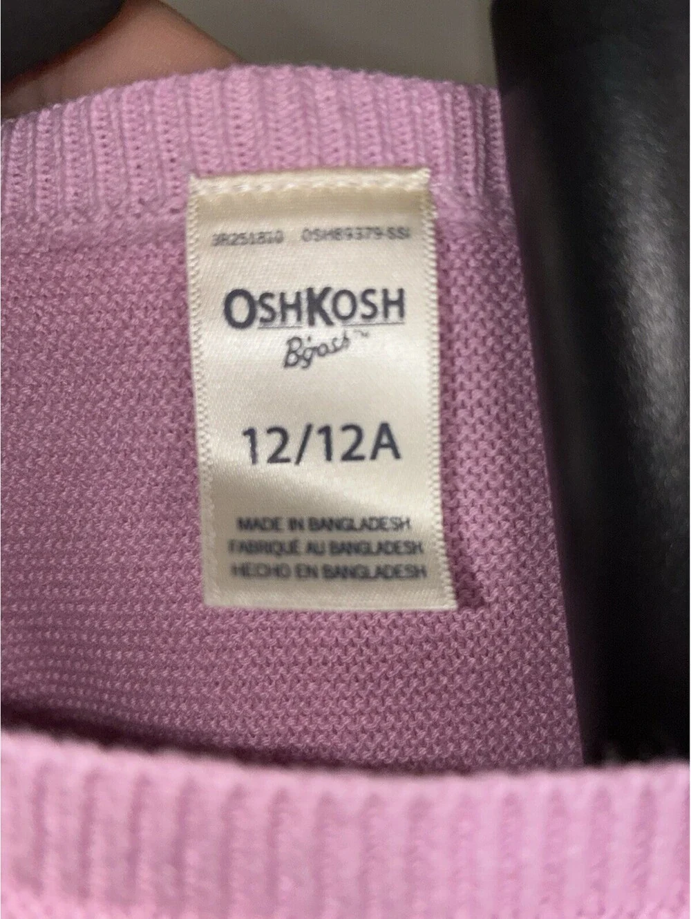Light Pink Flutter Knit Oshkosh Top Size 12